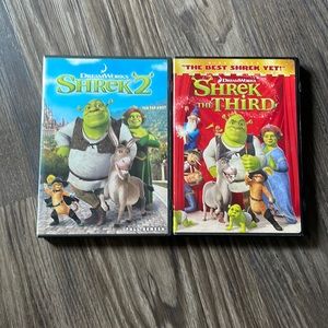 Shrek 2 and Shrek the third DVD pack